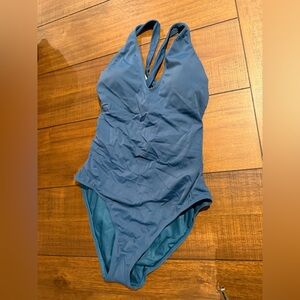 Blue Women's One-Piece Swimsuit